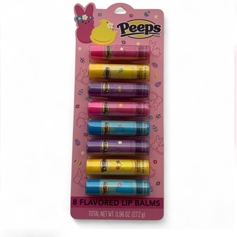 8 Peeps Flavored Lip Balms Set